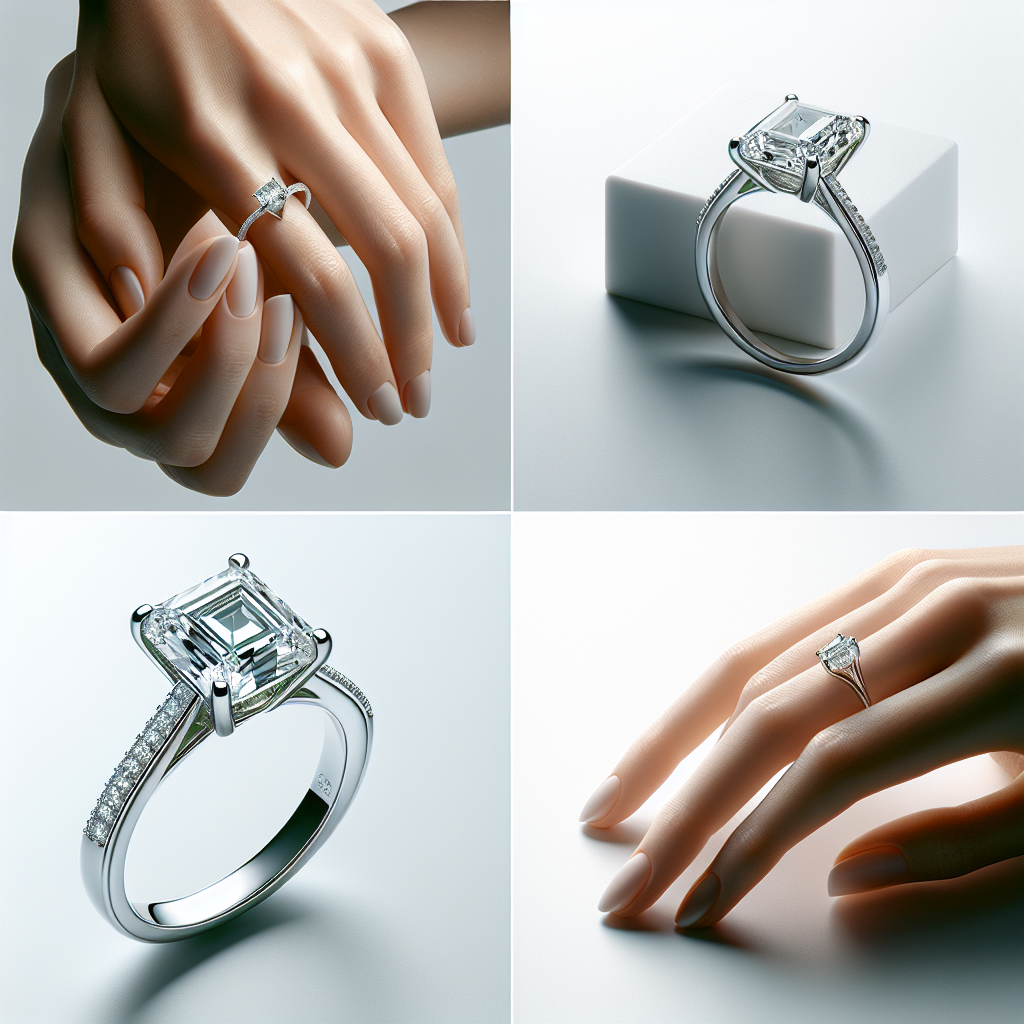 3-carat Asscher Solitaire Ring in 14K White Gold - Custom Design